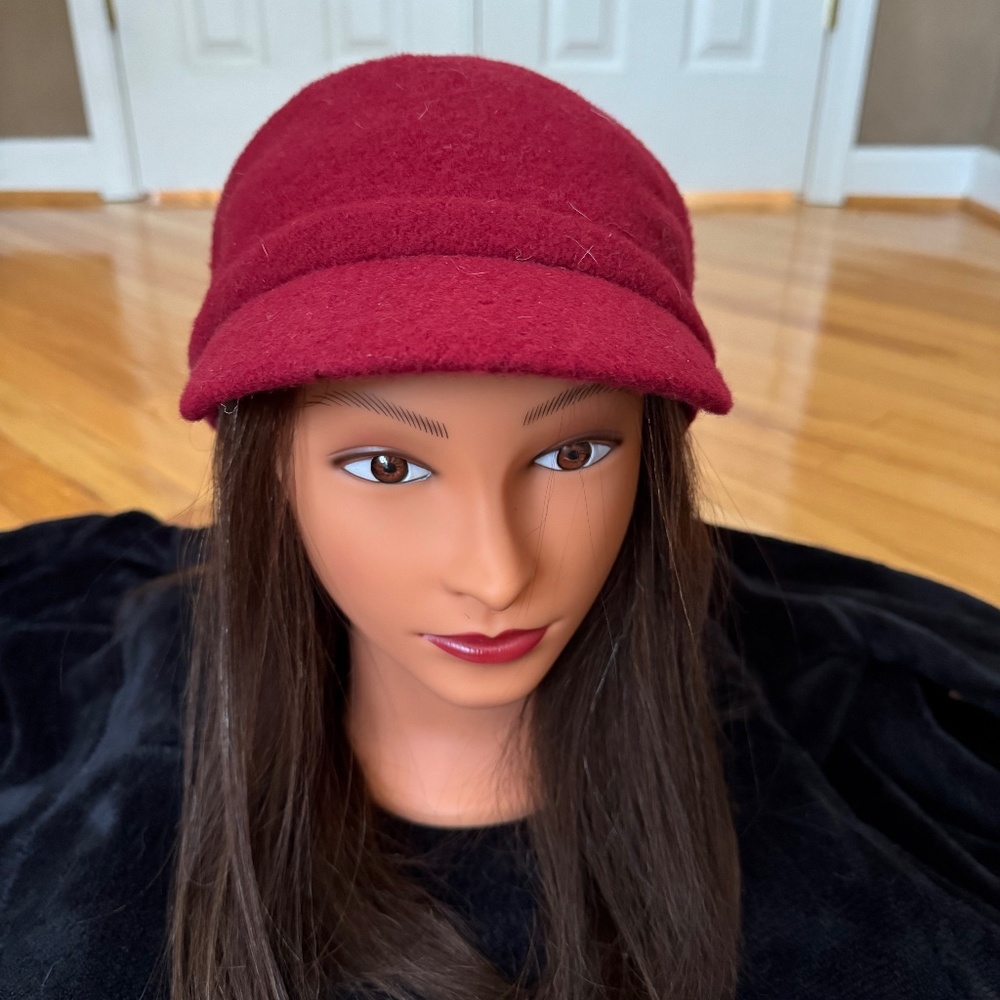 Red wool cap